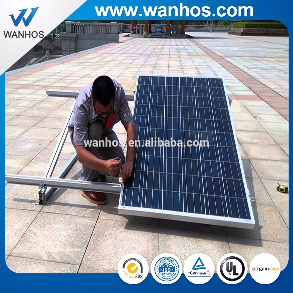 1mw estrikti sistèm solè panèl pou plafon plat ak Open jaden Mount, Solar Power System parantèz