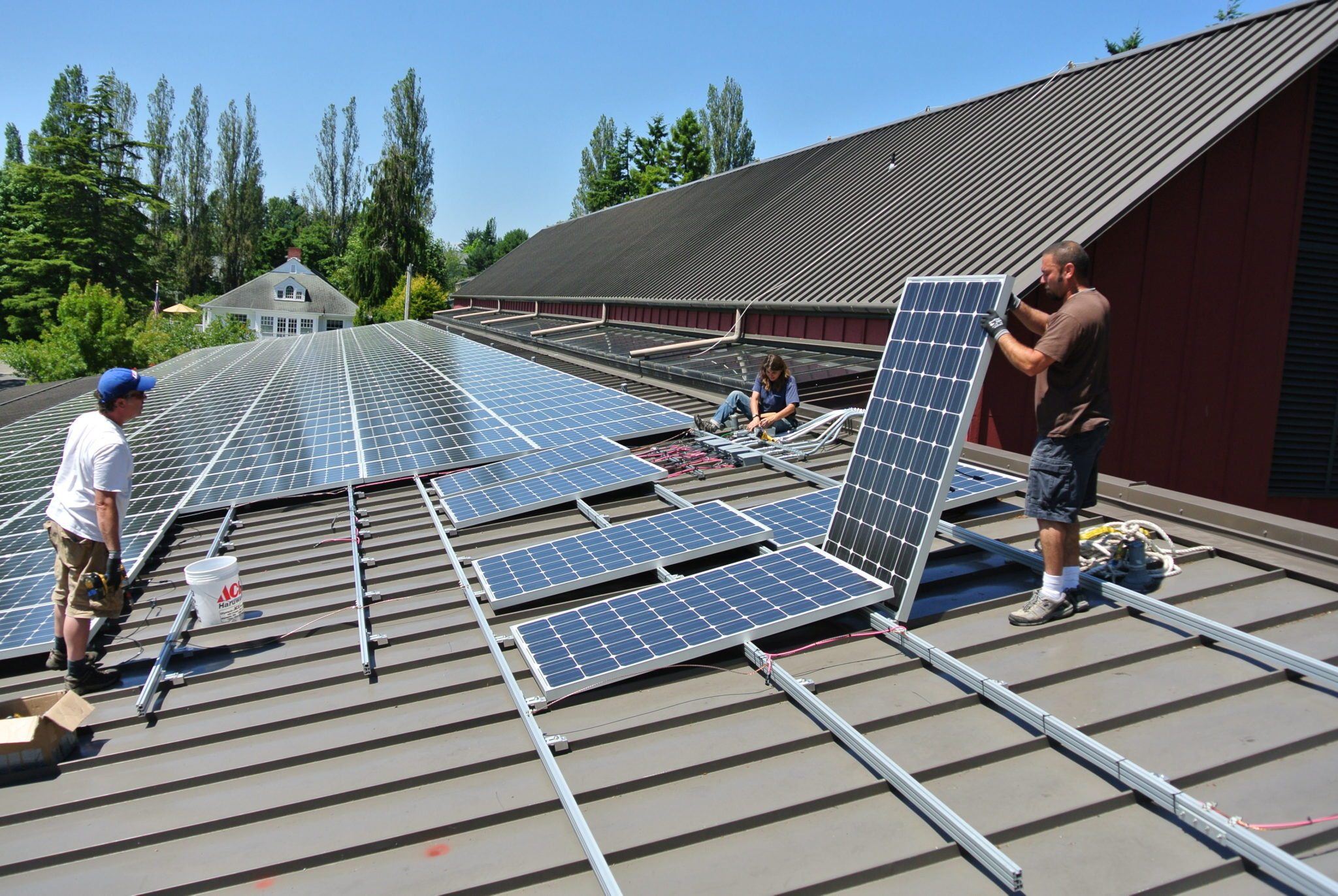 solar roof mounting system