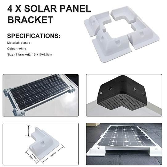 Square brackets for motorhome mounting panel overview