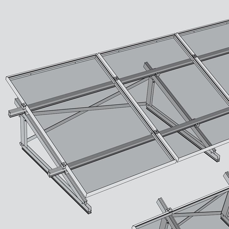 Hot Sell Fold Tri-bracket For Solar Mounting
