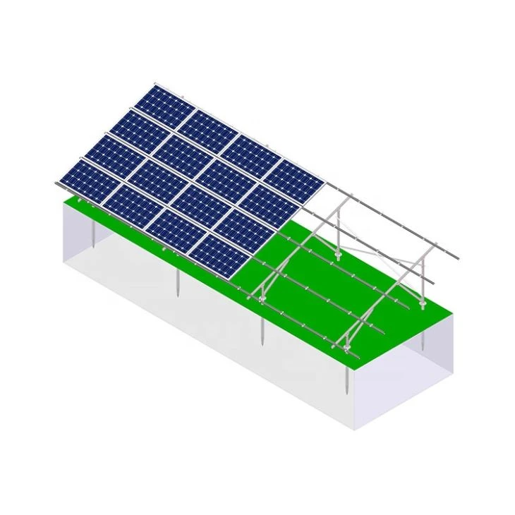 Cho vann ba pri aliminyòm PV solè Mount Mount mòn