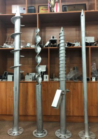 Cho-plonje Galvanize Ground pil Anchor Foundation