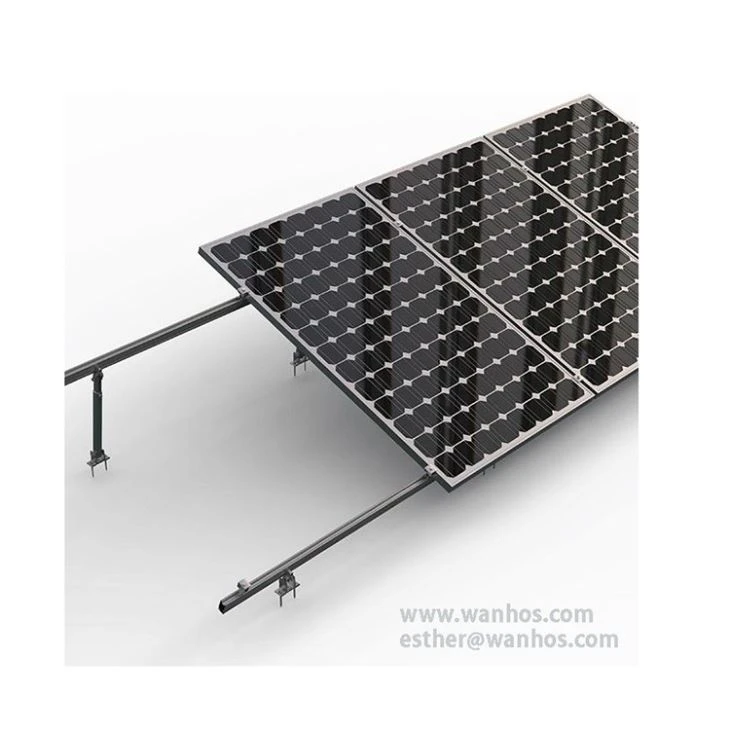 Adjustable Triangle Flat Roof Solar Energy System Residential
