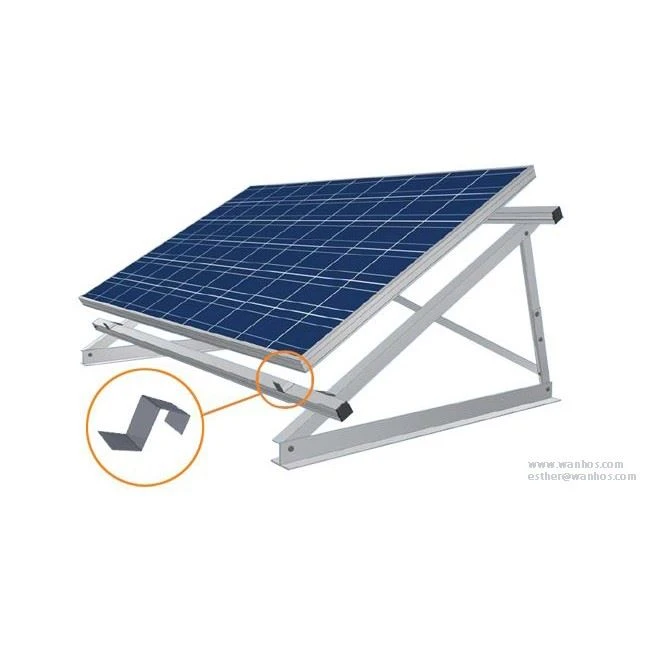 Adjustable Triangle Flat Roof Solar Energy System Residential