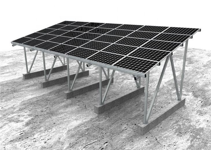 Solar Energy Bracket Carport Aluminum Mounting System For Solar Power Car Parking Installation