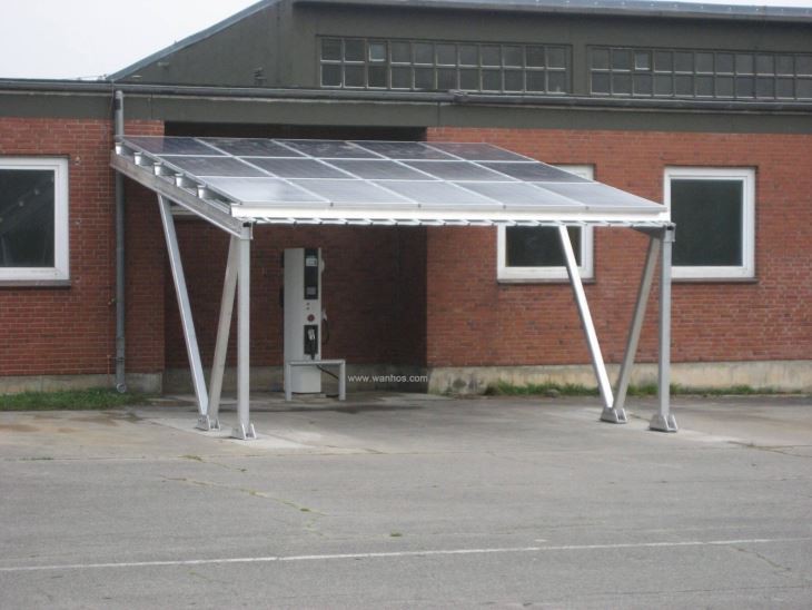 Solar Energy Bracket Carport Aluminum Mounting System For Solar Power Car Parking Installation