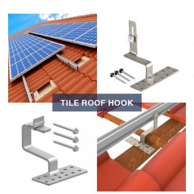 Solar Tile Roof Hook Solar Panels Mounting