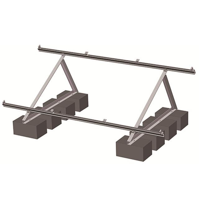 Cement Roof Solar Mounting Aluminum Tri-Angle Brackets Real Scene Detail Show